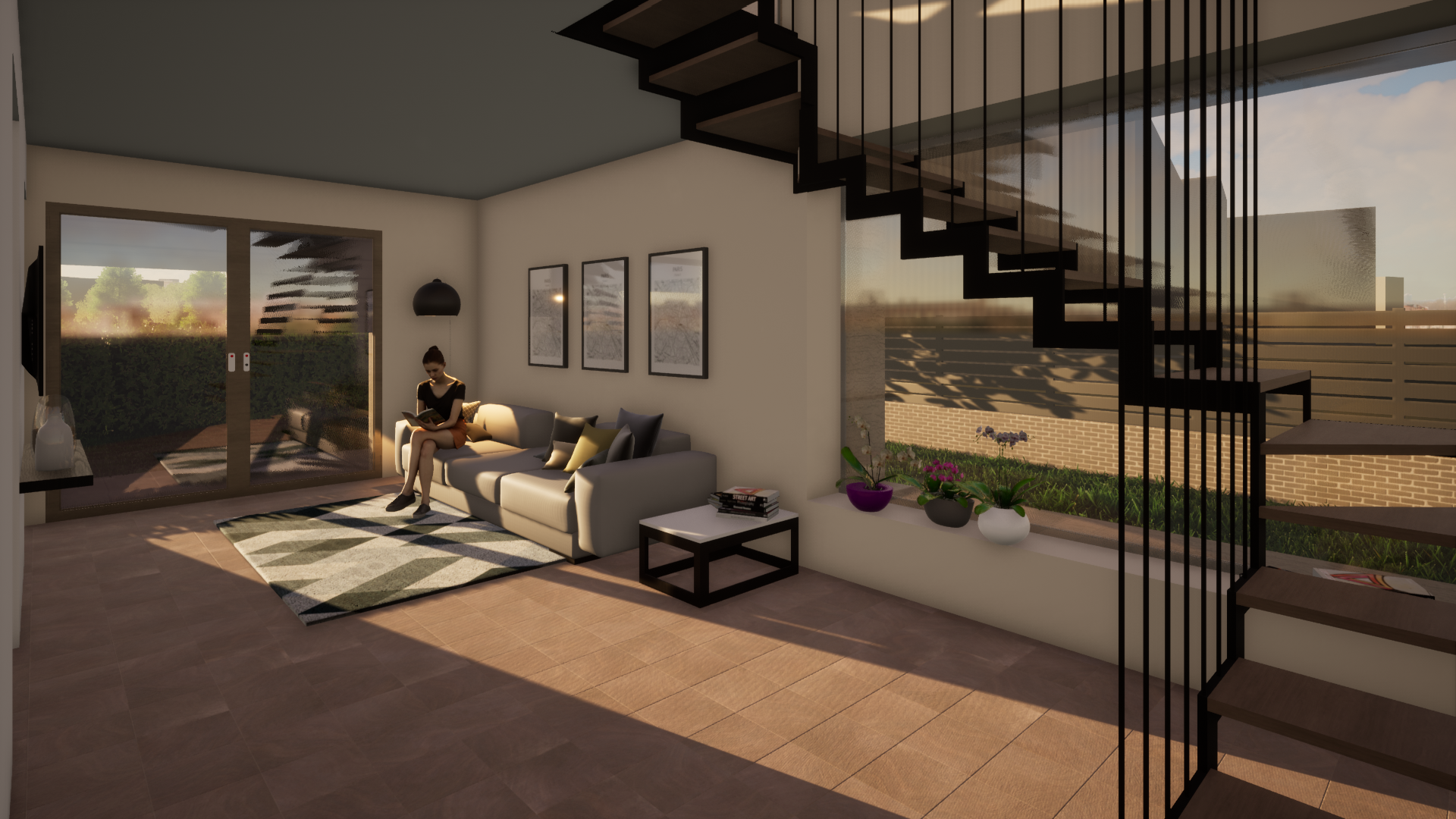 borgo fiore render interni